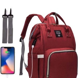 Baby diaper usb bag and portable crib